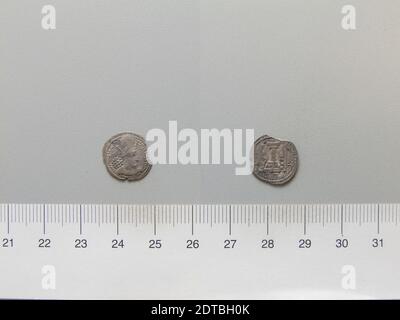 Herrscher: Shapur iMINT: Seleucia ad Tigrim, Hemidrachm von Shapur I aus Seleucia ad Tigrim, AD 241–72, Silber, 0.58 g, 3:00, 13.2 mm, hergestellt in Seleucia ad Tigrim, Mesopotamien, Persisch, 3. Jahrhundert n. Chr., Numismatik Stockfoto