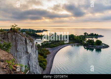 Bluffers Marina Park Scarborough Toronto Ontario Kanada am frühen Morgen sonnenaufgang im Sommer Stockfoto