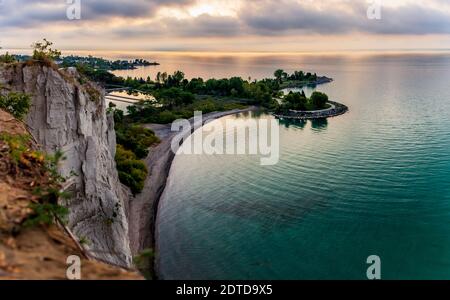 Bluffers Marina Park Scarborough Toronto Ontario Kanada am frühen Morgen sonnenaufgang im Sommer Stockfoto