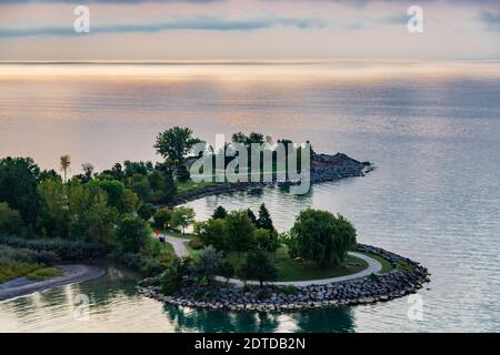 Bluffers Marina Park Scarborough Toronto Ontario Kanada am frühen Morgen sonnenaufgang im Sommer Stockfoto