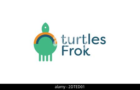 Turtle Logo Design und Vektor-Vorlage. Stock Vektor