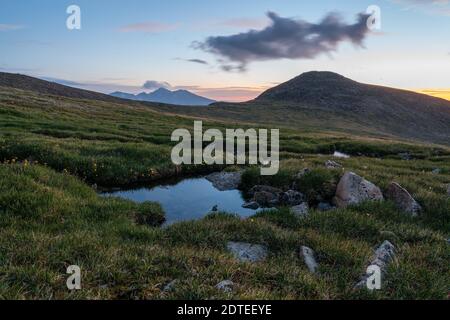 Von hoch auf dem Mount Audubon, in Colorados Indian Peaks Wildnis. Stockfoto