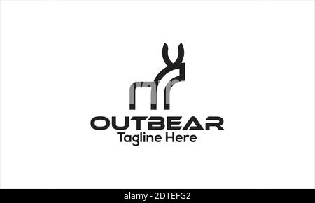 Sehr geehrte Logo-Design und Vektor-Vorlage Stock Vektor