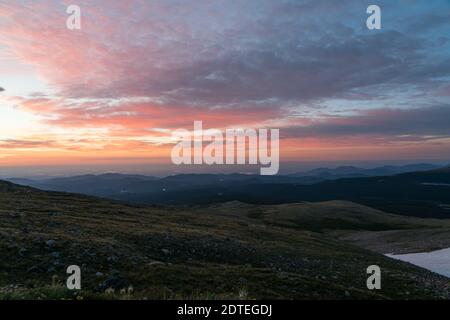 Von hoch auf dem Mount Audubon, in Colorados Indian Peaks Wildnis. Stockfoto