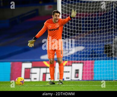 Stamford Bridge, London, 21. Dez 2020 West Ham's Lukasz Fabianski während ihres Premier League Spiels gegen Chelsea Bildnachweis : © Mark Pain / Alamy Live News Stockfoto