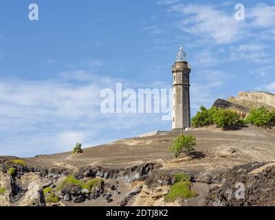 Naturschutzgebiet Vulcao dos Capelinhos. Faial Island, eine Insel auf den Azoren (Ilhas dos Acores) im Atlantischen Ozean. Die Azoren sind eine autonome reg Stockfoto