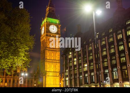 Nachtfoto Von Big Ben In London
