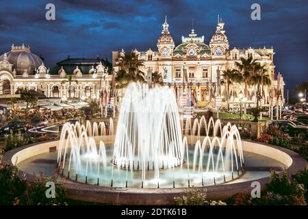 Das Monte Carlo Casino, Spiel- und Unterhaltungskomplex befindet sich in Monte Carlo, Monaco, Cote de Azul, Frankreich, Europa Stockfoto