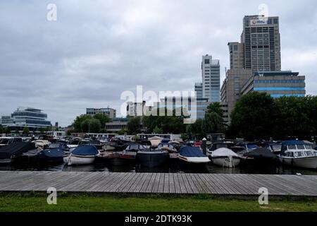 Tägliches Leben in Amsterdam. Vie quotidienne à Amsterdam. Stockfoto