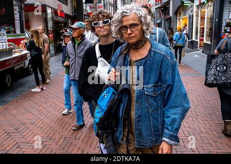 Tägliches Leben in Amsterdam. Vie quotidienne à Amsterdam. Stockfoto