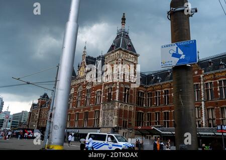 Tägliches Leben in Amsterdam. Vie quotidienne à Amsterdam. Stockfoto