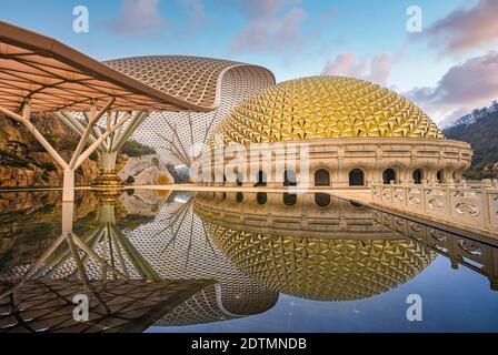 China, Jiansu, Nanjin City, Niushou Scenic Mountain, der Palast Stockfoto