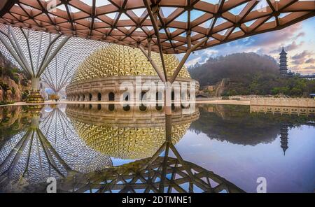 China, Jiansu, Nanjin City, Niushou Scenic Mountain, der Palast Stockfoto