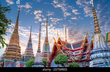 Thailand, Bangkok City, Wat Pho Tempel Stockfoto