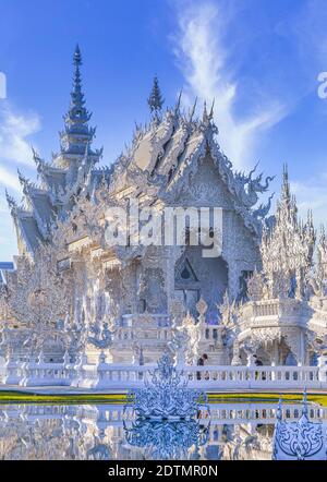 Thailand, Chiang Rai City, Der Weiße Tempel (Wat Rong Khun) Stockfoto