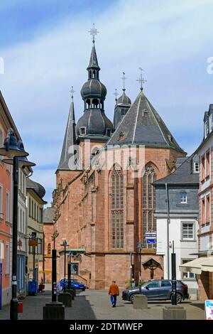 Wendalinusbasilika in St. Wendel, Saarland, Deutschland Stockfoto