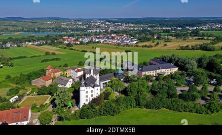 Victor's Residenz Hotel Schloss Berg, Nennig an der Obermosel, Saarland, Obermosel, Moseltal, Saarland, Deutschland Stockfoto