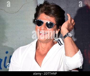 Bollywood Schauspieler Shahrukh Khan posieren während einer Werbeveranstaltung im Hotel Taj Lands End, Bandra in Mumbai. Indien. Stockfoto