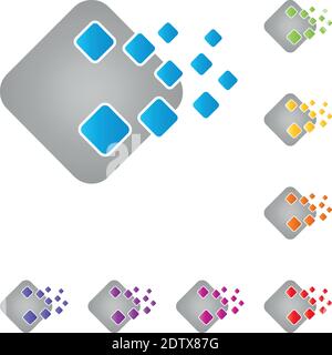 Daten, Netzwerk, Internet, Logo, Symbol Stock Vektor