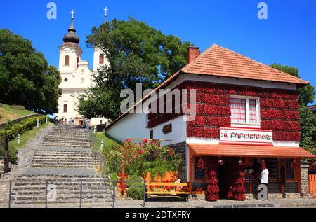 Paprikahaus in Tihany Stockfoto