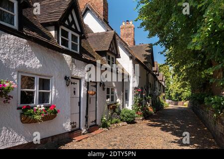 Dorf von Great Budworth im Sommer, Great Budworth, Cheshire, England, Großbritannien