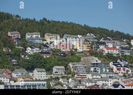 Schöne Aussicht auf Alesund, Hafenstadt an der Westküste Norwegens, am Eingang zum Geirangerfjord. Stockfoto