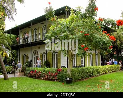 Das Ernest Hemingway Home and Museum Key West Florida Stockfoto