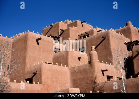 Das Inn & Spa at Loretto in Santa Fe, New Mexico, ist ein Luxus-Resort, das von Heritage Hotels and Resorts geführt wird. Stockfoto