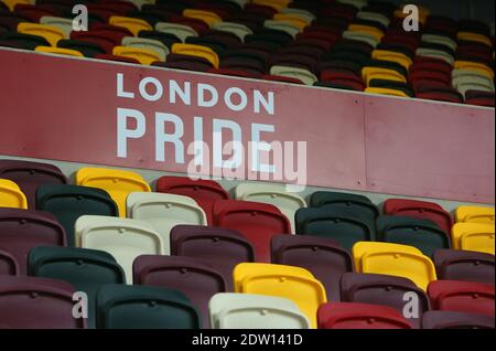 Brentford, Großbritannien. Dezember 2020. Ein allgemeiner Blick vor dem Carabao Cup Spiel zwischen Brentford und Newcastle United im Brentford Community Stadium, Brentford Bild von Mark Chapman/Focus Images/Sipa USA ? 22/12/2020 Credit: SIPA USA/Alamy Live News Stockfoto