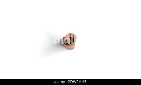 Zimt auf weißem Hintergrund. . Hochwertige Fotos Stockfoto