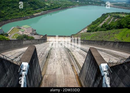 Shihmen Dam in Fuxing oder Daxi District, Taoyuan, Fuxing, Taiwan Stockfoto