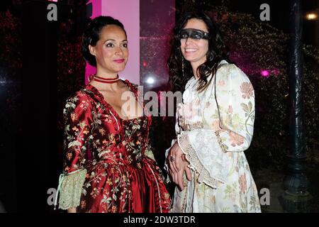 Karine Lima und Adeline Blondieau nehmen am 05. April 2014 am "Bal des Princesses 2014" im Pavillon Royal in Paris, Frankreich, Teil. Foto von Aurore Marechal/ABACAPRESS.COM Stockfoto