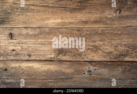 Der Hintergrund ist aus naturbelassenem Holz. Mit Platz zum Kopieren. Stockfoto