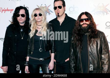 Taylor Momsen (Leadvocals, Rhythmusgitarre), Ben Phillips (Leadgitarre, Backing Vocals), Mark Damon (Bass) und Jamie Perkins (Schlagzeug) nehmen am 23. April 2014 an der 6th Annual Revolver Golden Gods Award Show im Club Nokia in Los Angeles, CA, USA Teil. Foto von Julian Da Costa/ABACAPRESS.COM Stockfoto