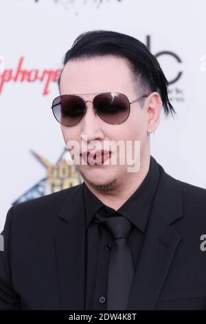 Marilyn Manson nimmt am 23. April 2014 an der 6. Jährlichen Revolver Golden Gods Award Show im Club Nokia in Los Angeles, CA, USA, Teil. Foto von Julian Da Costa/ABACAPRESS.COM Stockfoto