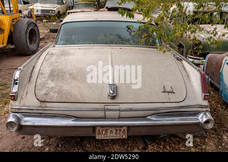 Liquidation eines Autoschrottplatzes in Albuquerque, New Mexico Stockfoto