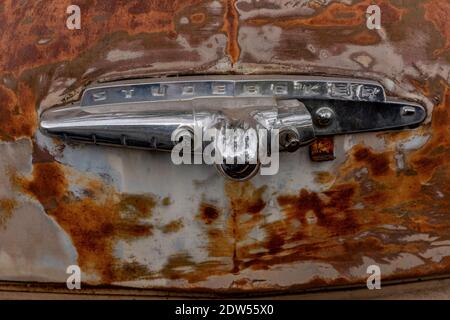Liquidation eines Autoschrottplatzes in Albuquerque, New Mexico Stockfoto