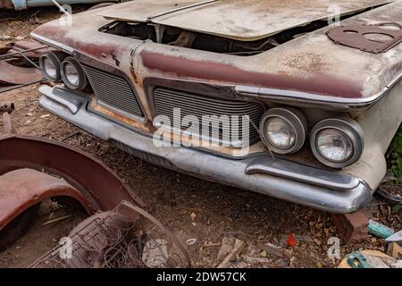 Liquidation eines Autoschrottplatzes in Albuquerque, New Mexico Stockfoto