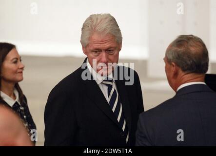 Der ehemalige Präsident Bill Clinton verlässt die Einweihungszeremonie im National September 11 Memorial Museum, in New York City, NY, USA, Donnerstag, 15. Mai 2014. Foto von John Munson /Pool/ ABACAPRESS.COM Stockfoto