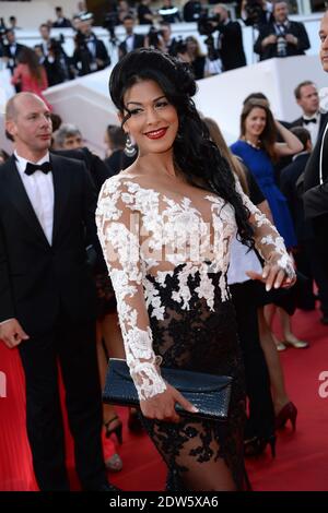 Ayem Nour Ankunft bei Dragon 2 Vorführung im Palais des Festivals in Cannes, Frankreich am 16. Mai 2014, im Rahmen der 67. Cannes Film Festival. Foto von Nicolas Briquet/ABACAPRESS.COM Stockfoto
