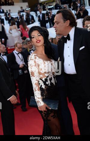 Ayem Nour Ankunft bei Dragon 2 Vorführung im Palais des Festivals in Cannes, Frankreich am 16. Mai 2014, im Rahmen der 67. Cannes Film Festival. Foto von Nicolas Briquet/ABACAPRESS.COM Stockfoto