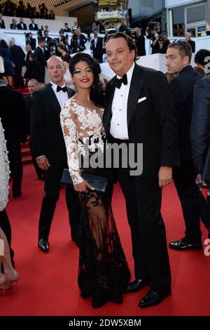Ayem Nour Ankunft bei Dragon 2 Vorführung im Palais des Festivals in Cannes, Frankreich am 16. Mai 2014, im Rahmen der 67. Cannes Film Festival. Foto von Nicolas Briquet/ABACAPRESS.COM Stockfoto