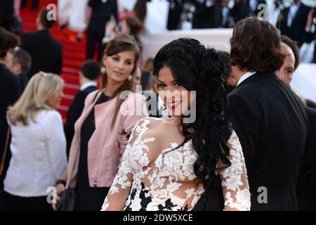 Ayem Nour Ankunft bei Dragon 2 Vorführung im Palais des Festivals in Cannes, Frankreich am 16. Mai 2014, im Rahmen der 67. Cannes Film Festival. Foto von Nicolas Briquet/ABACAPRESS.COM Stockfoto