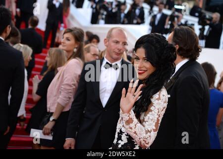 Ayem Nour Ankunft bei Dragon 2 Vorführung im Palais des Festivals in Cannes, Frankreich am 16. Mai 2014, im Rahmen der 67. Cannes Film Festival. Foto von Nicolas Briquet/ABACAPRESS.COM Stockfoto