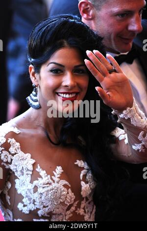 Ayem Nour Ankunft bei Dragon 2 Vorführung im Palais des Festivals in Cannes, Frankreich am 16. Mai 2014, im Rahmen der 67. Cannes Film Festival. Foto von Aurore Marechal/ABACAPRESS.COM Stockfoto