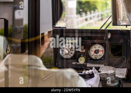 Japanische Lokführer in Hamamatsu, Japan Stockfoto