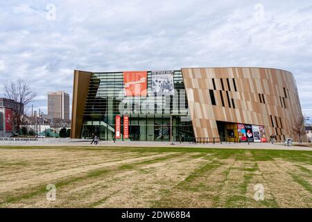 Atlanta, Georgia, USA - 17. Januar 2020: Das National Center for Civil and Human Rights in Downtown Atlanta, Georgia, USA Stockfoto