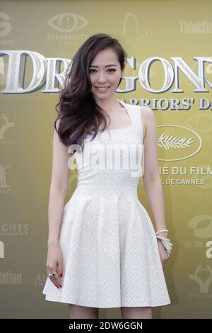 Jane Zhang bei der Fotoschau für den Film Dragon Nest, der am 18. Mai 2014 im Rahmen des 67. Cannes Film Festivals in Cannes, Frankreich, im Plage Royale stattfand. Foto von Jerome Domine/ABACAPRESS.COM Stockfoto