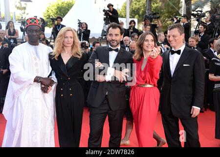 Pablo Trapero, Peter Becker, Maria Bonnevie, Geraldine Pailhas, Moussa Tour Ankunft im Palais des Festivals für die Vorführung des Films Sils Maria im Rahmen der 67. Cannes Film Festival in Cannes, Frankreich am 23. Mai 2014. Foto von Nicolas Briquet/ABACAPRESS.COM Stockfoto