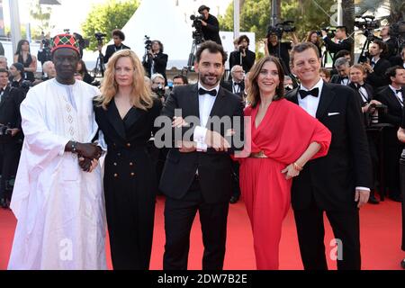 Pablo Trapero, Peter Becker, Maria Bonnevie, Geraldine Pailhas, Moussa Tour Ankunft im Palais des Festivals für die Vorführung des Films Sils Maria im Rahmen der 67. Cannes Film Festival in Cannes, Frankreich am 23. Mai 2014. Foto von Nicolas Briquet/ABACAPRESS.COM Stockfoto